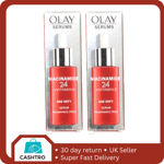 2 X Olay Niacinamide 24 + Vitamin E Age Defy Serum Skin Care Fragrance Free(New)