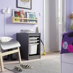 IKEA IKEA TROFAST förvaringskomb med back/brickor, grå/vit, 34x44x56 cm 34x44x56 cm