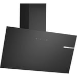 Bosch DWK85DK60B Series 2, Wall-mounted cooker hood, 80 cm, clear glass black printed