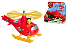 Simba - Sam le Pompier - Mini Wallaby 17cm - Hélicoptère - Jouet pour Enfant - 1 Figurine Articulée - 109252507038