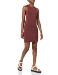 Amazon Essentials Women's Lightweight Jersey Slim-fit Tank Mini Dress (Previously Daily Ritual), Rich Chestnut Brown, XL