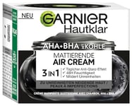 Garnier SkinActive AHA+BHA Crème matifiante pour le visage 3 en 1 au charbon pour les peaux sujettes aux impuretés 50 ml