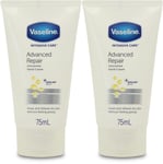 Vaseline Advanced Repair Unscented Hand Cream 75ml X 2