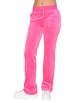 Juicy Couture Del Ray Classic Velour Pant Pocket Design W Nostalgia Pink (Storlek XS)