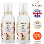 Pantene Pro-V Dry Shampoo Foam With Luscious Jasmine & Vanilla Scent 2 X 180ml