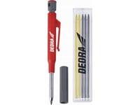 Dedra Automatisk Blyertspenna Med Stift 1+5St, 3Xsvart,2Xgul