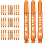 Target Darts 10 x Jeux of Orange Pro Grip Arbres à fléchettes Court - 30 po au Total