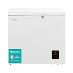 Hisense FC247D4AWLE, 191L, Freestanding Chest Freezer, 4 Star Freezer Rating, E Rated in White