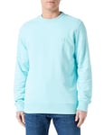 Calvin Klein Jeans Men Sweatshirt Badge Crew Neck no Hood, Turquoise (Blue Tint), XL