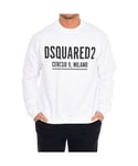 Dsquared2 Mens long-sleeved crew-neck sweatshirt S71GU0448-S25042 - White - Size X-Large