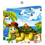 Children Wooden Jigsaw Puzzles Toys For Intelligence Development Yellow