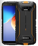 DOOGEE Android 12 Téléphone Portable Incassable S41 Pro, Octa Core 4Go+32Go (1To Extensible), Batterie 6300mAh, Triple Caméra 13MP, IP68 Etanche Antichoc Smartphone Dual SIM, 5.5'' HD+ GPS NFC Orange