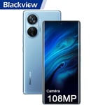 Blackview A200 Pro Téléphone Portable 4G 108MP 6.67" FHD+ 2.4K écran incurvé 24Go+256Go 5050mAh 66W G99 Android 13 Dual SIM - Bleu