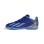 adidas X Crazyfast Messi Club Turf Boots Sneaker, Lucid Blue/Blue Burst/Cloud White, 11.5 UK Child