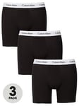 Calvin Klein 3 Pack Boxer Briefs - Black, Black, Size M, Men