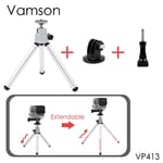 CNYO® Vamson pour Go Pro Accessoires Mini Évolutive Manfrotto Trépied Pour GoPro Hero 5 4 3 + pour Sj4000 pour Xiaomi pour Yi Caméra VP413