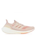 Adidas adidas Womenss Ultraboost 21 Running Shoes in Blush Textile - Size UK 5