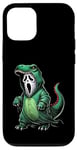 Costume de fantôme portant un dinosaure pour Halloween Cosplay T-Rex Coque pour iPhone 12/12 Pro