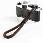LXH Cotton Camera Wrist Strap, Wrist Hand Strap Grip Lanyard Compatible with Sony A6500 A6600 A6400 A6000 A6300 A6100 X100F X100S (Coffee)