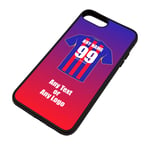 UNIGIFT Personalised Gift - Crystal Palace iPhone 7/8 Case (Black, Football Club Design Theme) - Any Name/Message on Your Unique - Apple TPU - The Eagles Glaziers