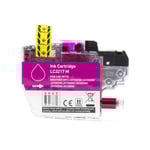 BROTHER 0LC3217M, Bläckpatron magenta, 550 sidor, kompatibel