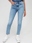 Levi's 721&trade; High Rise Skinny Jean - Medium Indigo Worn In, Blue, Size 27, Inside Leg 32, Women