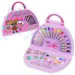 L.O.L. Surprise! Kits de Fournitures de Peinture Enfant, Mallette Dessin et Coloriage Feutres Crayons, Cadeau LOL Fille (Rose 40 pcs)