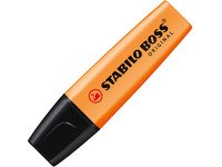 STABILO BOSS ORIGINAL, 1 styck, Orange, Mejselspets, Orange, Rektangel, 2 mm