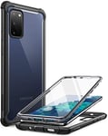 i-Blason Coque Samsung Galaxy S20 FE (2020) [Série Ares] Protection Intégrale Bumper Antichoc Dos Transparent avec Protecteur d'écran Intégré (Noir)