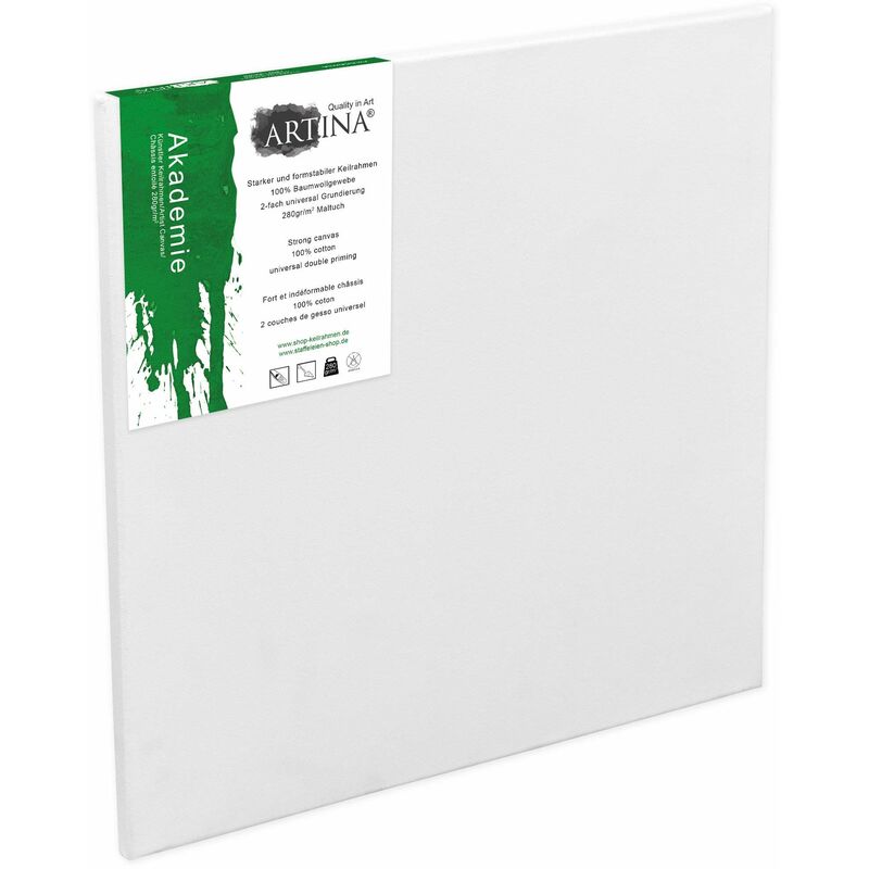 Panneaux de toile vierge 20,3x25,4 cm, paquet de 28, pré-enduites, 100% coton pour la peinture