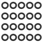 20Pcs O Rings Fits Black and Decker Pressure Washer Hose ID 5mm OD 8.8mm Black