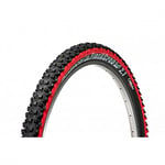 PANARACER Fire XC Pro Tubeless Compatible Folding Tyre, Black/Red, 26 x 2.1-Inch