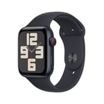Apple Watch SE OLED 44 mm Numérique 368 x 448 pixels Écran tactile 4G Noir Wifi GPS (satellite) - Neuf