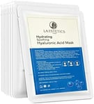 LA ESTETICS 4 Pack Hyaluronic Acid Facial Mask Sheet for Dry Sensitive Oily Skin