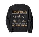 I Am A Trainaholic On The Road To Recovery Just Kidding Sweatshirt