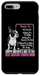 Coque pour iPhone 7 Plus/8 Plus Bonne fête des mères à la meilleure maman mignonne de Boston Terrier