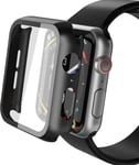 Yolin [2-Pack] Hard Protective Case Compatible with Apple Watch Series 6/ SE/Series 5 / Series 4 44mm, PC Ultra-Thin All-around Screen Protector For iwatch 44mm (2 Black)