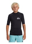 Quiksilver Boys Everyday Short Sleeve Upf 50 Surf T-shirt - Black, Black, Size 10 Years