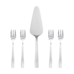 Aida Groovy tårtbestick set 5 delar Rostfritt stål