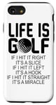iPhone SE (2020) / 7 / 8 Life Is Golf If I Hit It Straight It's A Miracle - Golfing Case