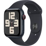 Apple Watch SE GPS + Cellular 44mm Midnight Aluminium Case (S/M) [2023]