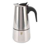 (100ml)Coffe Maker Food Grade Portable Stainless Steel Moka Pot For Home And DT