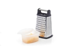 Stainless Steel Four Sided Box Grater With Collecting Box