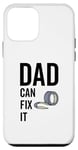 Coque pour iPhone 12 mini Ruban adhésif amusant pour fête des pères avec inscription « Dad Can Fit It Handyman »