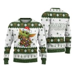 The Mandalorian och Grogu Baby Yoda Fult Jultröja 2024 God Jul Herrar Tröja Höst Vinter Star Wars Damtröja style 14 L