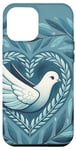 Coque pour iPhone 12 Pro Max Blue Peace on Earth, colombe de la paix