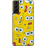 Samsung Galaxy S21+ 5G Genomskinligt Skal SpongeBob SquarePant