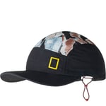 Buff Adults 5 Panel Explore UPF 50 National Geographic Running Cap - Black - OS