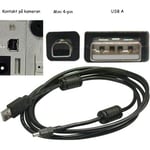 USB 2.0-kabel för digitalkamera, Sony/Olympus/Epson/Casio/HP/Kodak/Minolta, 2 meter