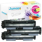 Lot de 3 Toners type Jumao compatibles pour HP LaserJet Pro MFP M227fdw, Noir